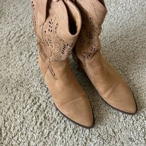 Tan Suede Women's Boots